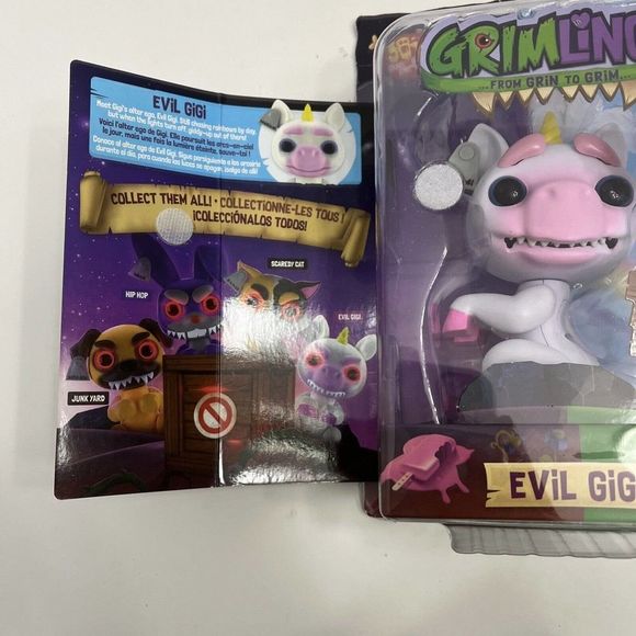 WowWee Grimlings Unicorn Evil GIGI Interactive Animal Toy Fingerlings Brand‎ New - Picture 4 of 5